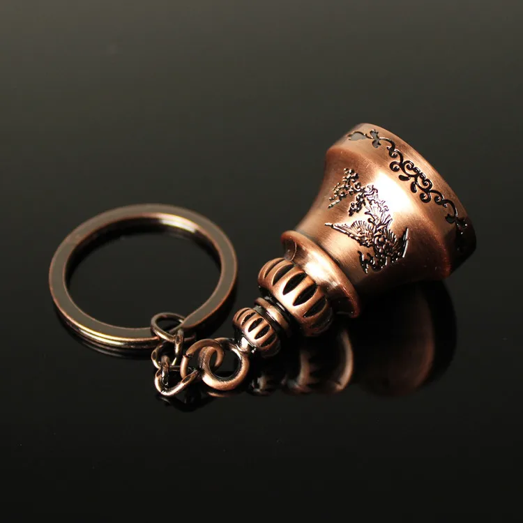 Red Bronze feng ling dang Keychain Activity Promotional Gifts Cool Pendant Beijing Love Story G212