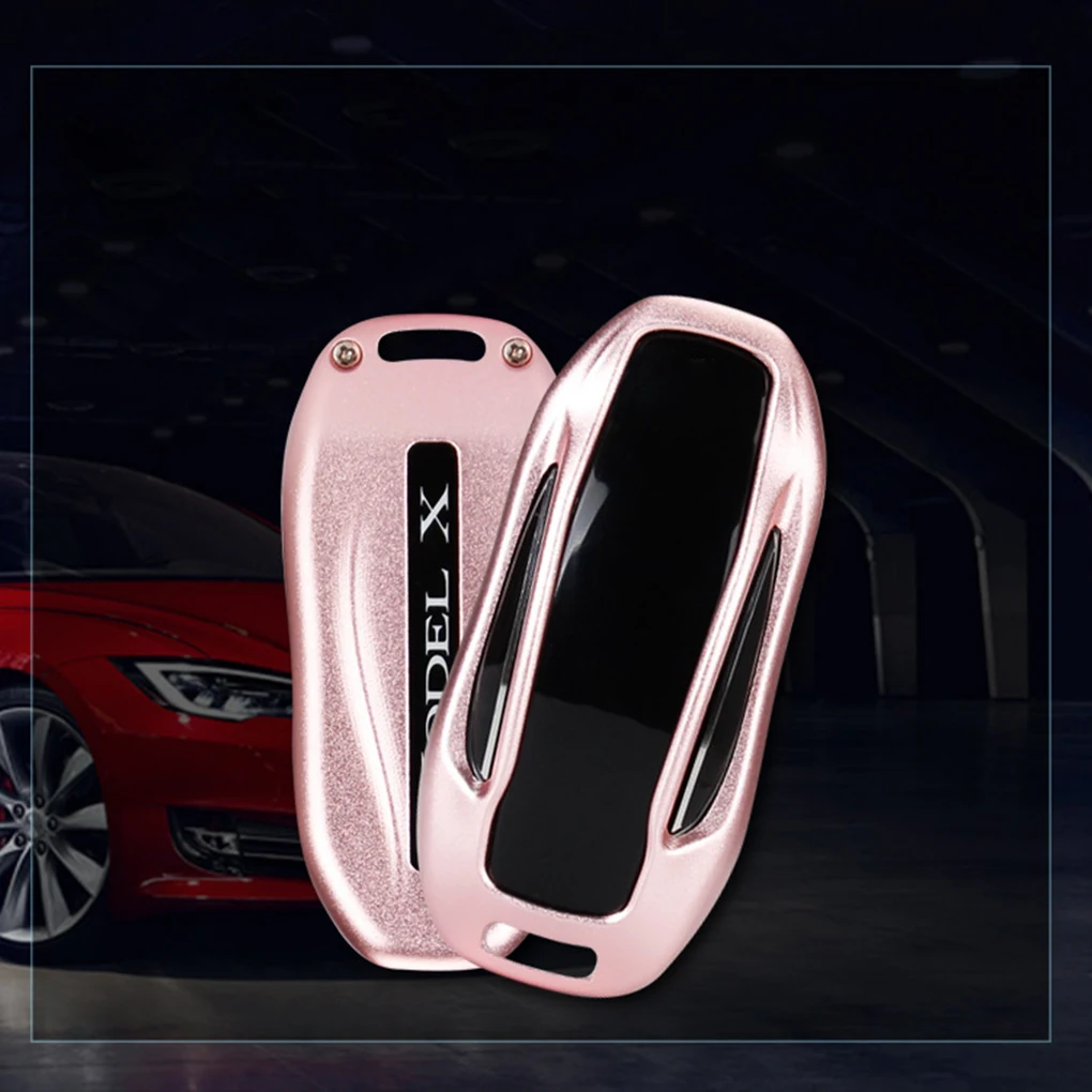 Для Tesla модель X Алюминий брелок для автомобильных ключей, держатель Чехол пульт дистанционного управления Управление оболочка для Smart ключа протектор