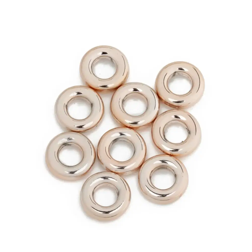 

100pcs/lot Hole Size 4/6mm Jump Rings Gold Color Gunblack CCB Spacer Beads for Bracelets Components Diy Jewelry Findings
