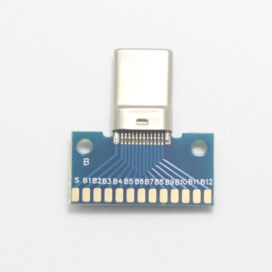 1 шт. USB 3,1 type C разъем 24+ 2P штекер Адаптер розеток для припоя провода и кабель 24P+ 2P печатная плата