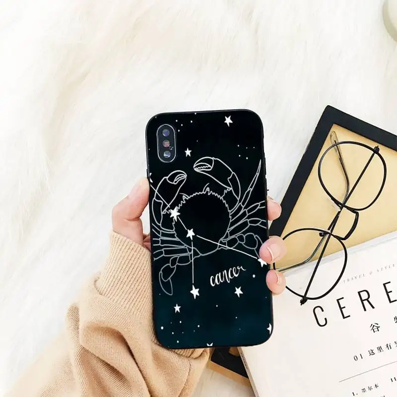 12 Constellation Zodiac Signs Bling Cute Phone Case For iPhone 11 Pro Max