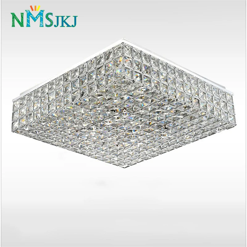 

Korean Minimalist Square Crystal Ceiling Lamp for Bedroom Kitchen Lighting