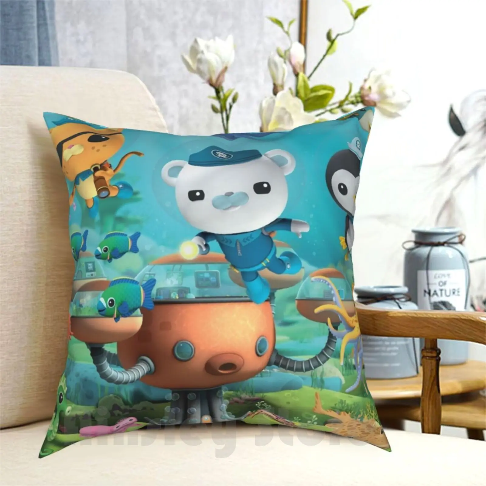 Federa Per Cuscino Octonauts Crew Stampata Per La Casa Morbida Fodera Per Cuscino Fai Da Te Per Bambini Bambini Adolescenti Adulti Natale Compleanno O
