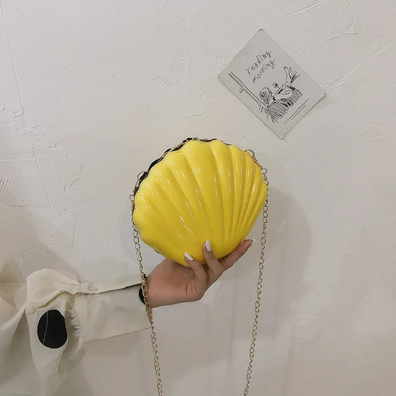 

HOT INS Shouldered shell bag latest fashion bag for Korean women in 2019 chain CROSS BODY bags womens bags handbags Zipper bag