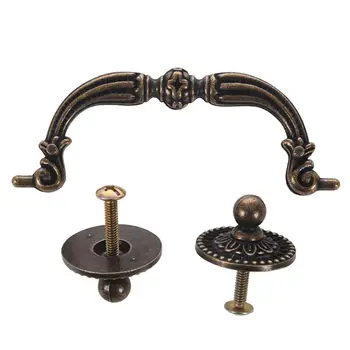 

Retro Style Bronze Drawer Dresser Cabinet Round Knob Pull Knob Handgrip 90mm