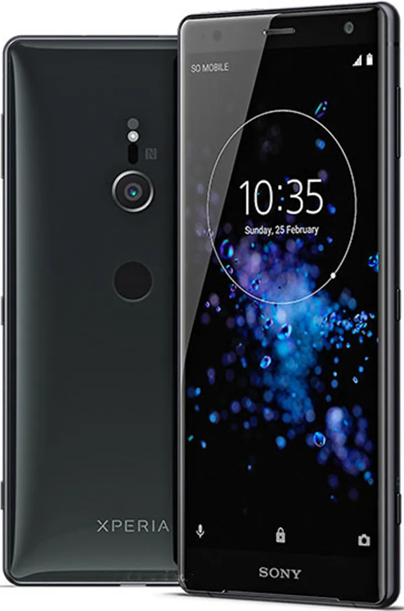 Отремонтированный мобильный телефон sony Xperia XZ2 H8216, 4G LTE, 5,7 дюймов, Восьмиядерный процессор Snapdragon 845, 4 Гб ОЗУ, 64 Гб ПЗУ, NFC Смартфон - Цвет: Liquid Black