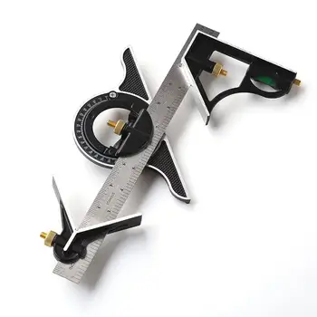 

Square 3Pcs/Set Stainless Steel High-Grade Ruler Multifunctional Accuracy Measuring Tool Combination