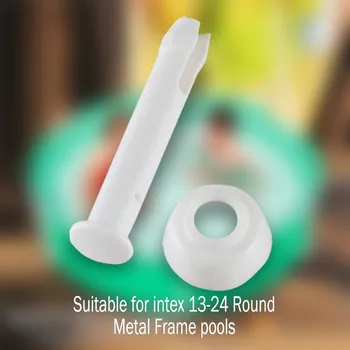 

20Pcs Plastic Pools Fixed Accessories Joint Pins 2.36Inch Extra Rubber Seals Pool Replacement Parts