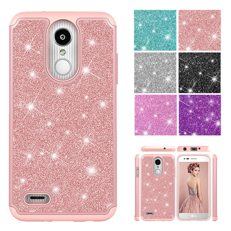 Блестящий чехол 2 в 1 из ТПУ для LG G7 G8 ThinQ K10 K30 40 силиконовый мягкий телефона Aristo Plus X
