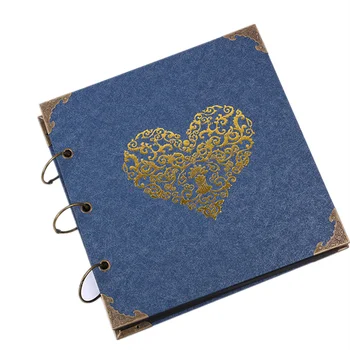 

Photo Album Scrapbook Movable Handmade Album DIY Photo Book for Anniversary Wedding Travel Gift for Friend Albums with stickers