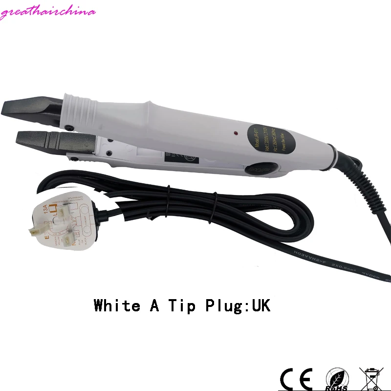White TIP A UK Plug