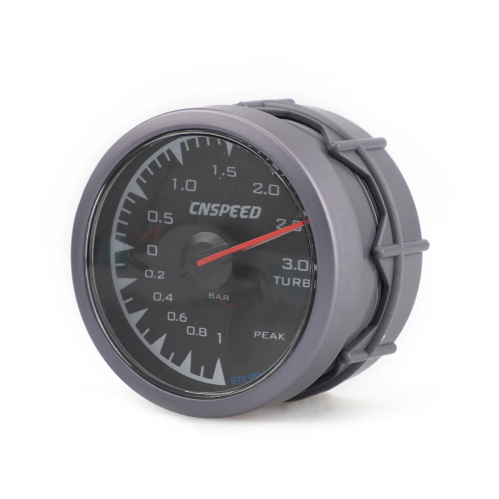 CNSPEED 60 мм 0~ 3 бар 7 цветов светодиодный 12 в бар турбо Boost Gauge метр сенсор POD универсальный для автомобиля Honda Boost Turbo автомобильный измерительный прибор