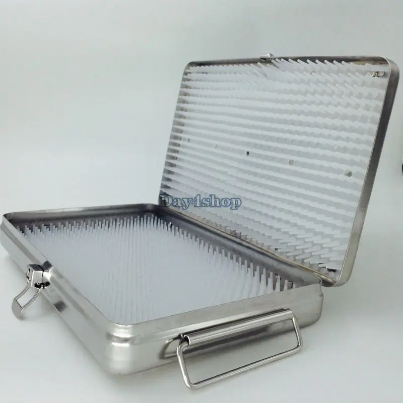 

New big sterilization tray box cas double level ophthalmic eye surgical instrum
