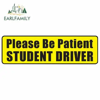 

EARLFAMILY 13cm x 3.9cm for Please Be Patient Sign Camper Truck Decal DIY Car Stickers Fashion Waterproof Scratch-proof Decor