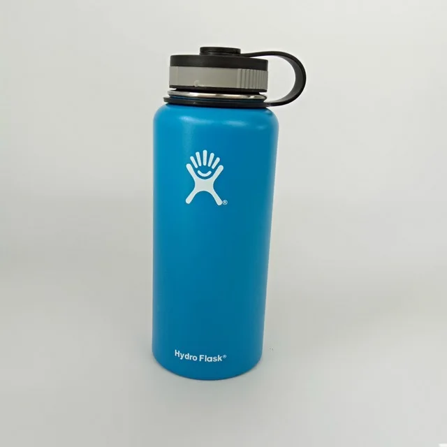 32 oz Гидро фляга 32 унции/40 унций стакан колба вакуумная Изолированная бутылка из нержавеющей стали бутылка для воды широкая Спортивная бутылка на открытом воздухе - Цвет: 32 oz