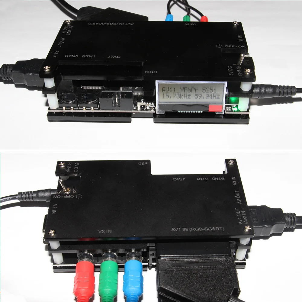 OSSC игровой адаптер для изображения HDMI конвертер Черный HD практичный телевизора и