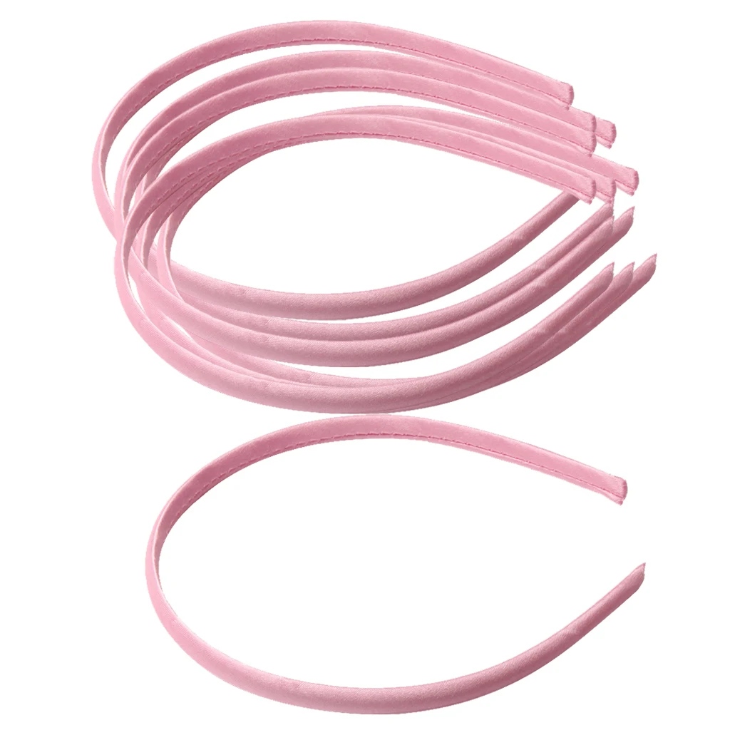 10pcs 10mm Wide Satin Headband Hair Band Alice Band Hairbands Head Wear