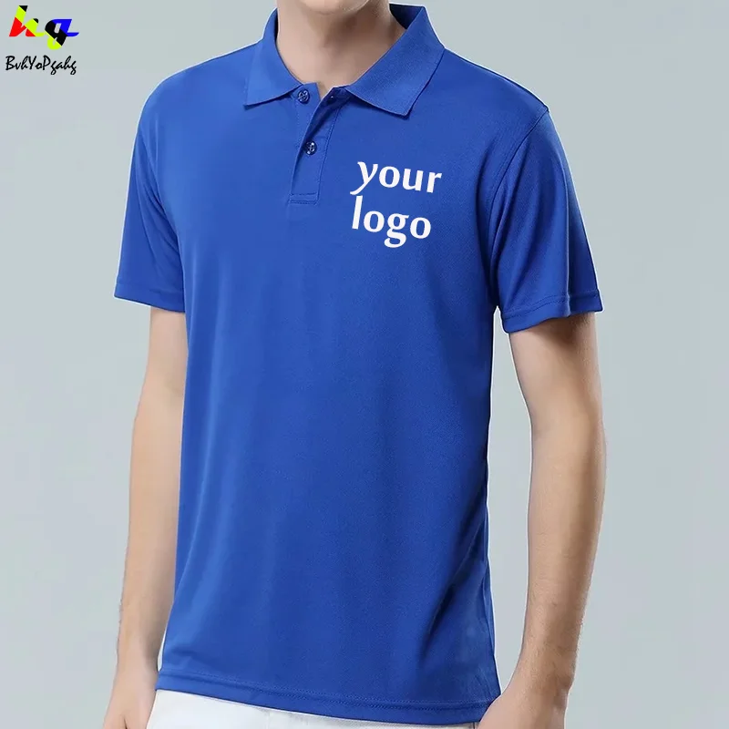 Camisa personalizada para hombre mujer, Polo con diseño de logotipo en 13 colores, camisas casuales de manga corta para publicidad|Polo| - AliExpress