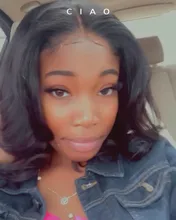 Pelucas de cabello humano brasileño suelto con frente de onda de encaje profundo para mujeres negras, prearrancado, 360, peluca con cierre de encaje Remy 4x4