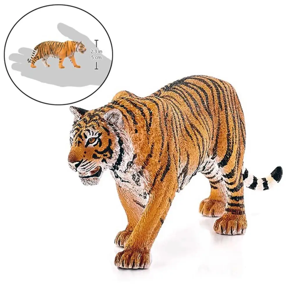 1pcs 6.2inch Tiger Figures Wild Life Zoo Jungle 14729 NEW Wild Life