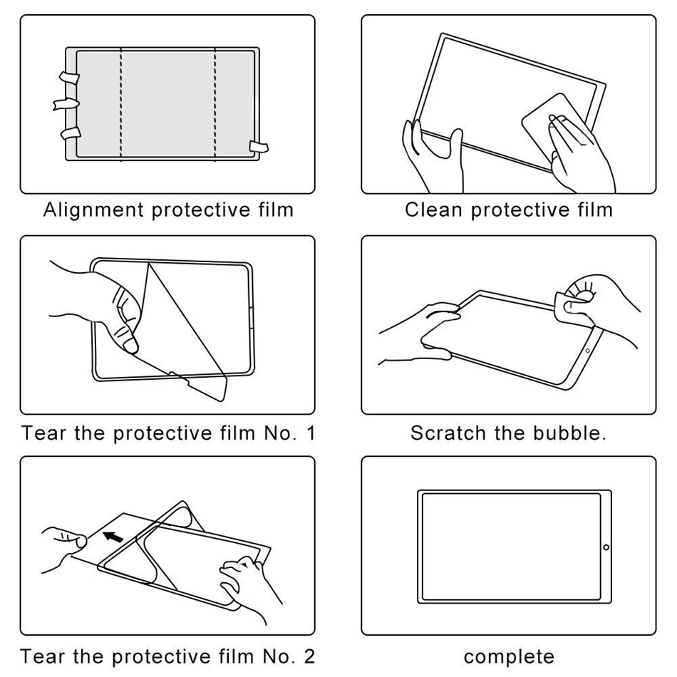 Для iPad 10,2 Pro 11 10,5 Mini 5/4 9,7 12,9 бумажная защитная пленка матовая ПЭТ Антибликовая Защитная пленка для рисования