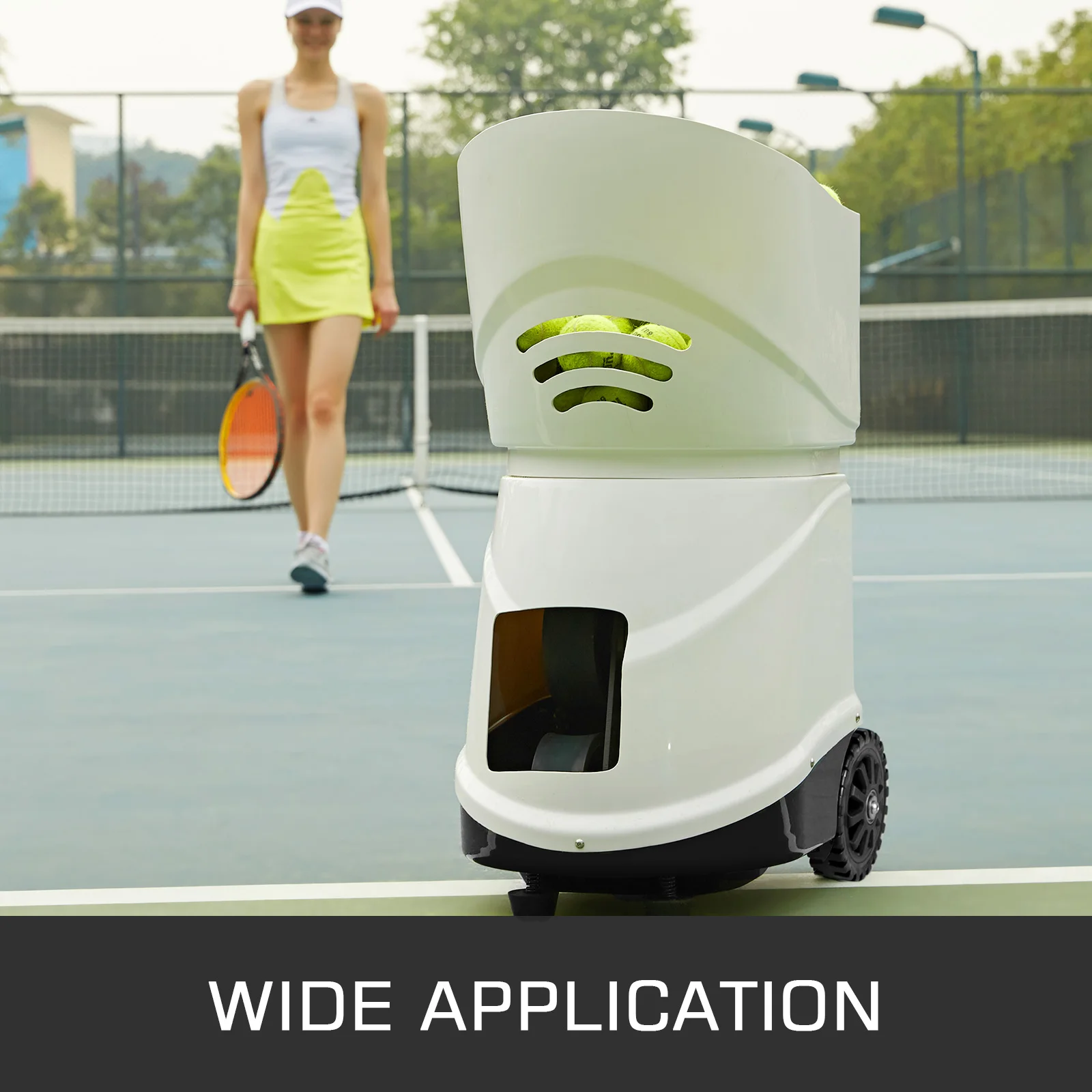 VEVOR TS-03/06/08 Tennis Automatic Serve Machine trainer Support Portable Machine APP Control Count for Tennis Training