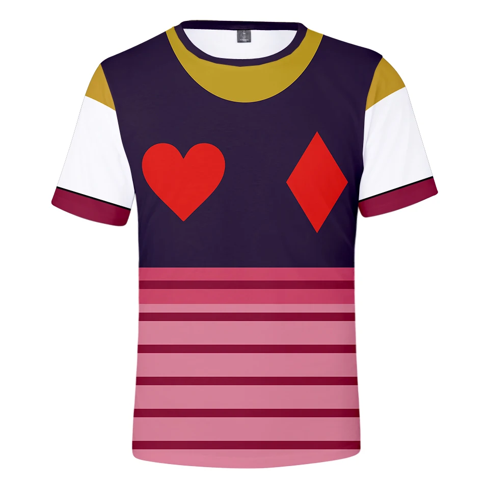 

Popular 3D printed Hisoka T shirt men women Fashion Tees short sleeve suitable boys girls Casual Summer 3D comic Hisoka t-shirt