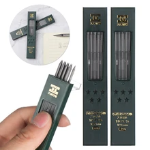 10 шт./кор. 2 мм 2B HB черный 2,0 мм набор механических карандашей заправка школьников автоматический свинцовый сердечник заправки карандаш