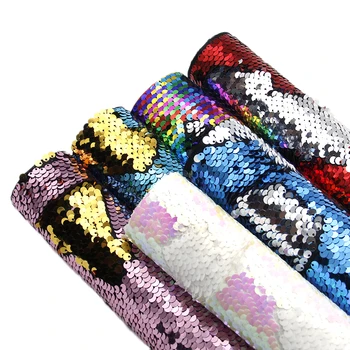 

Big Size 50*140cm Fish Scale Rainbow Sequin Synthetic Leather (Discontinuous)For Hair Bow Bags DIY Projects,1Yc7828