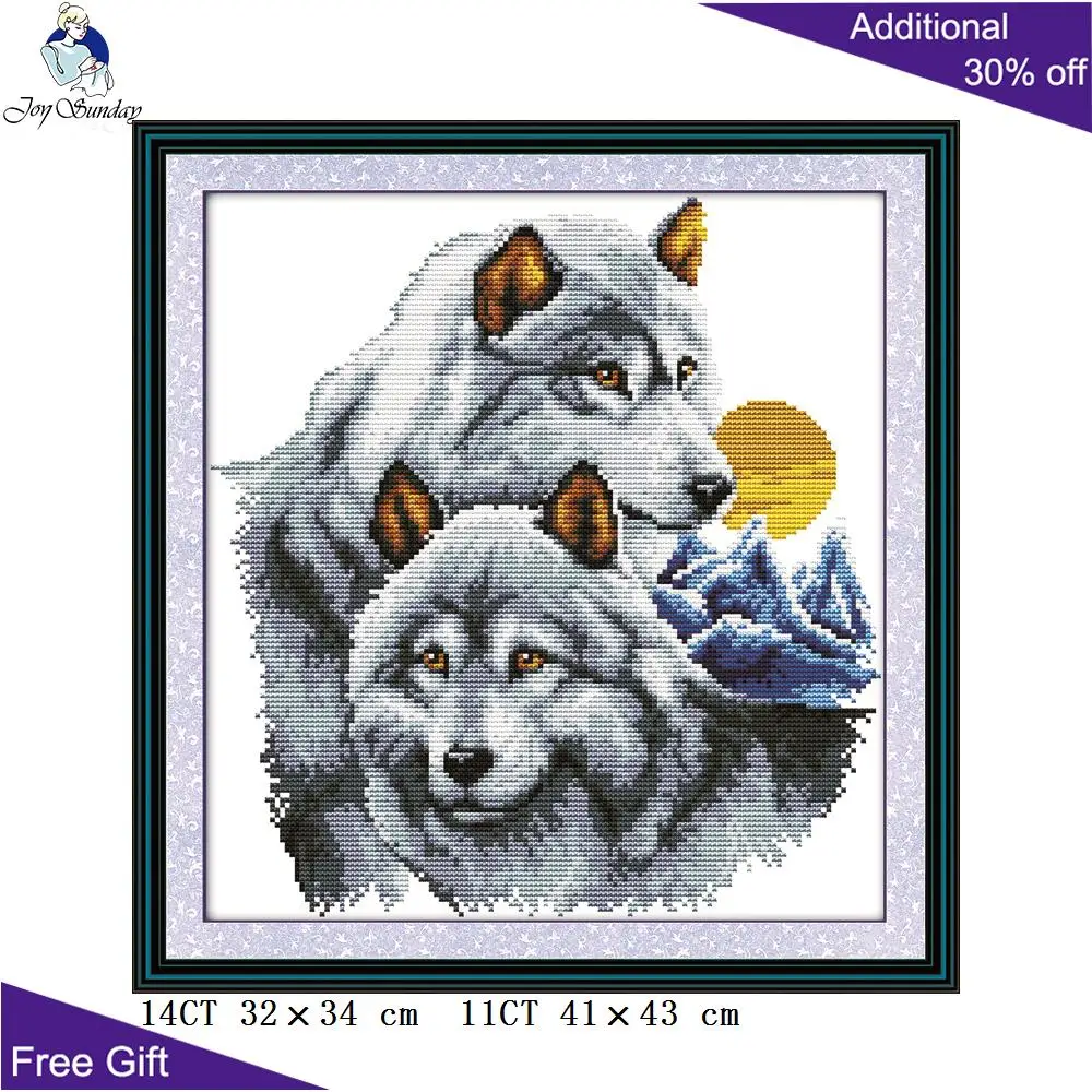 Домашний декор Joy Sunday Wolf D064D086D207D309D311 белой березы волка партнеры дух воющего