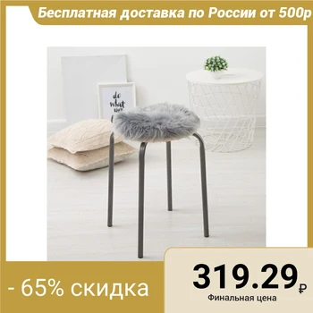 

Seat on a chair fur Doliana "Pushinka" gray d 30 cm, polyethylene 100% 4386266