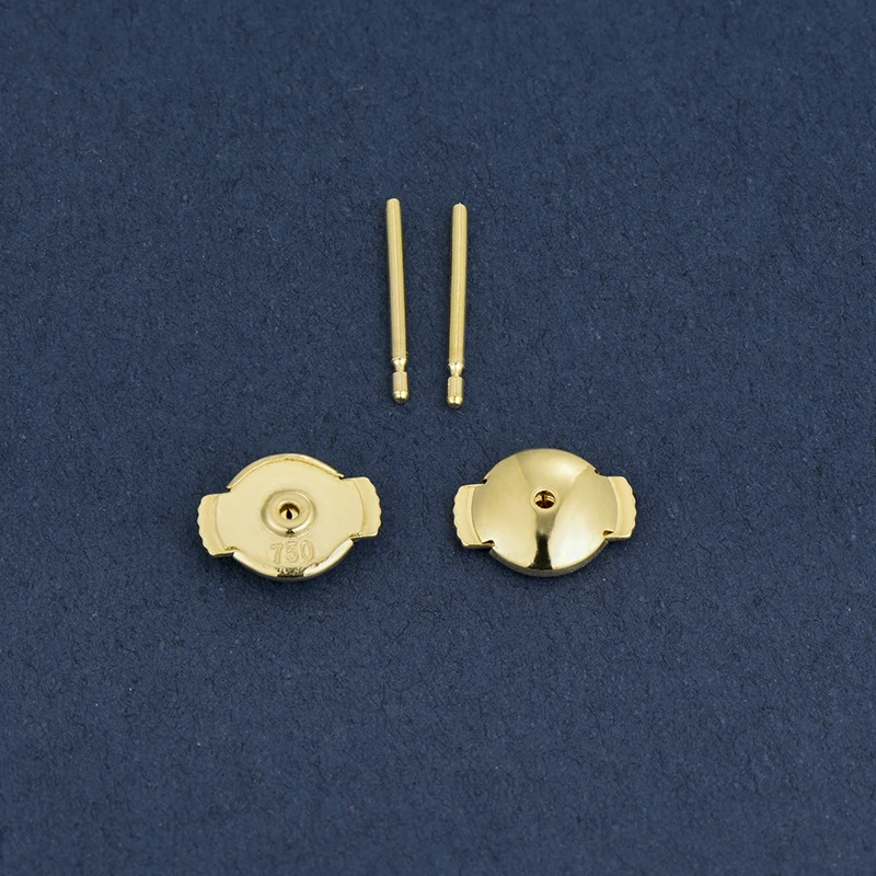 Fermoir De Sécurité Pour Boucle D'oreille - Système Alpa En Or Jaune 18 Carats - Neuf Sans Emballage