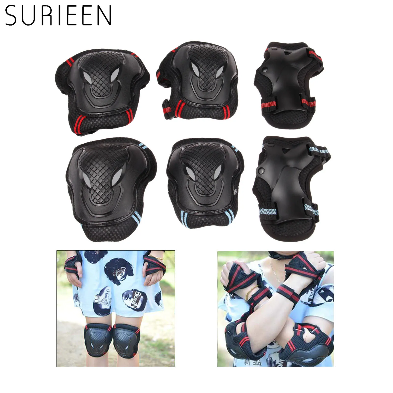 Skating Scooter Safety Elbow Knee Pads Guard Gear Protector Kids Youth Child AU