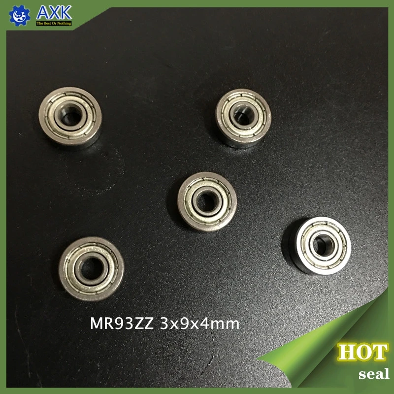 MR93 ZZ ABEC 1 (100 шт) 3x9x4мм Миниатюрные шарикоподшипники MR93ZZ|Валы| |