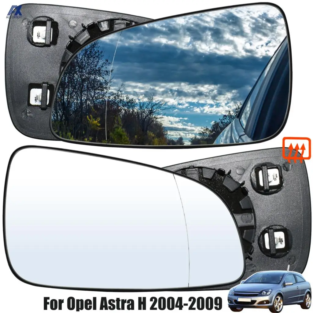 VUXHL-Astra 2004 to 2009 Heated Driver Side Silver Aspheric Door/Wing Mirror Glass Including Base Plate RH VUXHL-Astra 2004 to 2009 Heated Driver Side Silver Aspheric Door/Wing Mirror Glass Including Base Plate RH