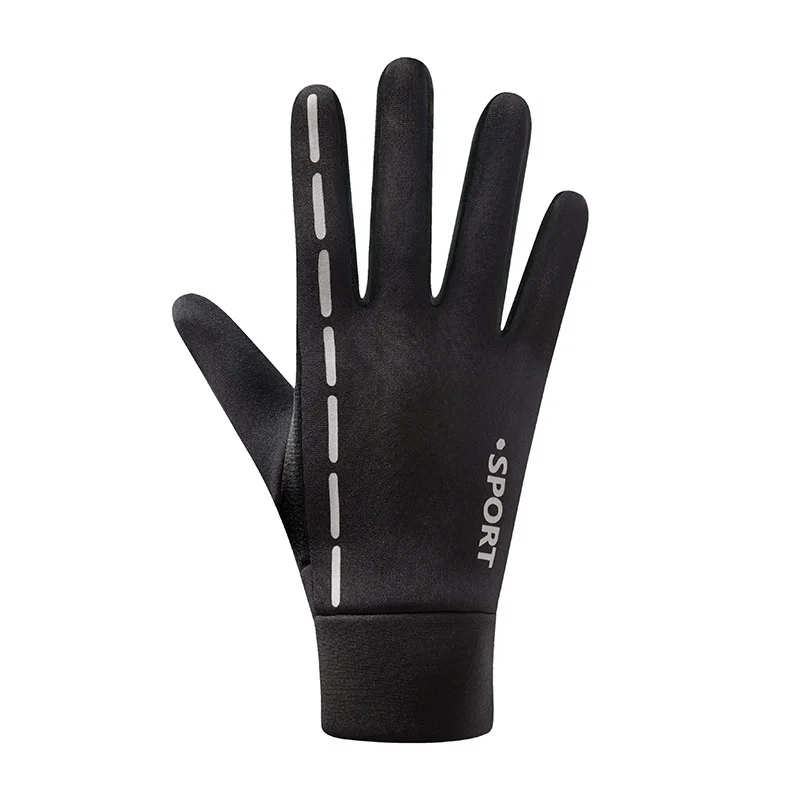 Противоскользящие велосипедные перчатки с сенсорным экраном MTB спортивные противоударные велосипедные перчатки ветрозащитные теплые ночные светоотражающие полосы велосипедные перчатки