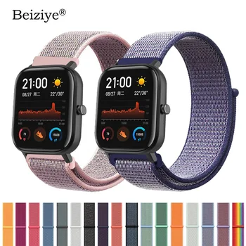 

Sport Woven Nylon Loop Band for Xiaomi Huami Amazfit GTS Replacement Bracelet Strap Smart Watch Wearable Wrist Band Men Women