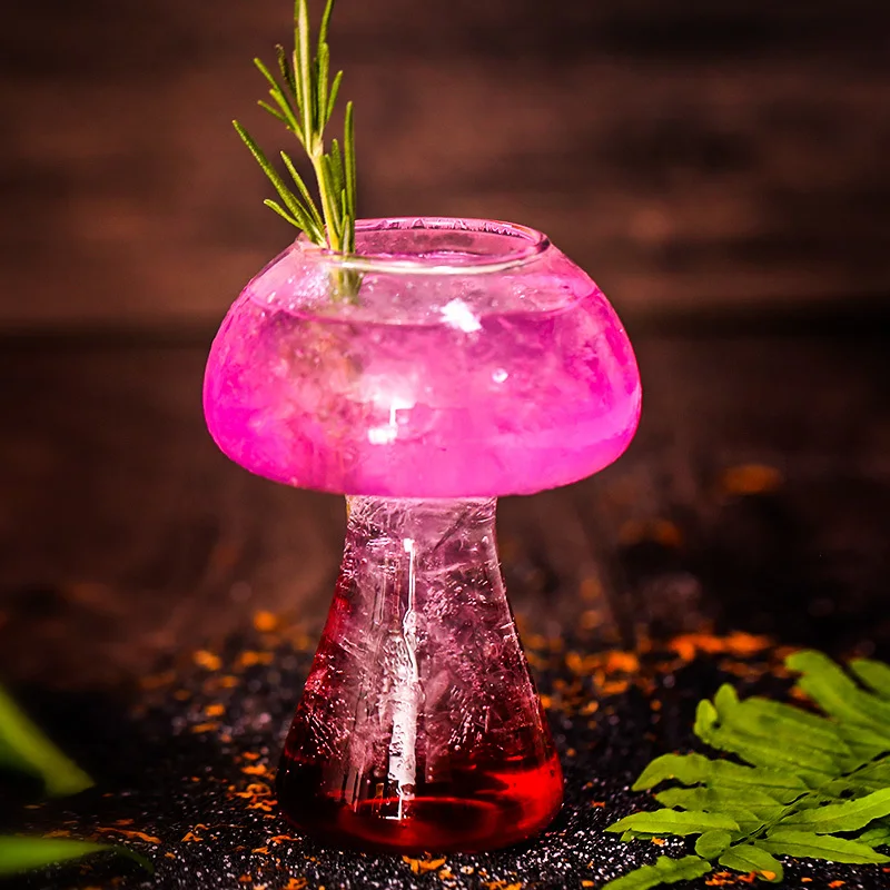

3D Swamm DIY Molecule Cocktail Party Cup Homemade Flip Sour Bar Mushroom Wine Glass TIKI Sorbet Cheap Funny Beer Glass Wholesale