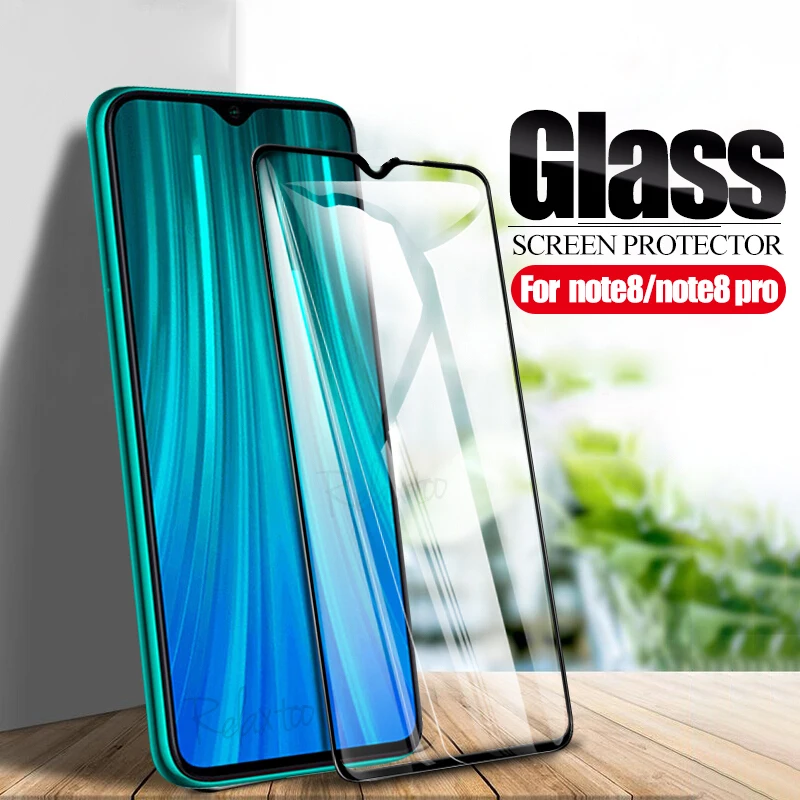 Закаленное стекло с полным покрытием для xiaomi redmi note 8 pro Защита экрана xiomi 8a hongmi note8 a