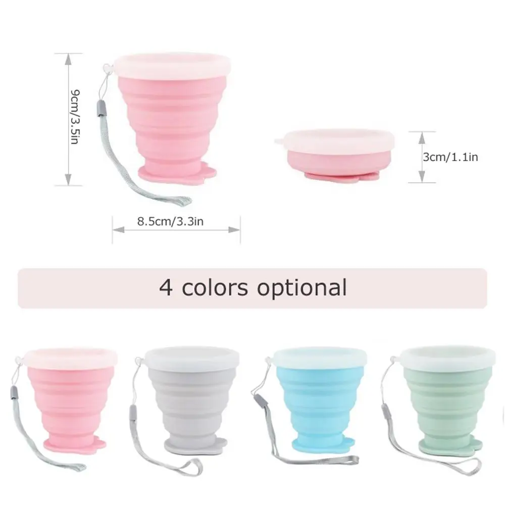 200ML Travel Cup Cat Claw Silicone Retractable Folding Cups Telescopic Collapsible Coffee Cups Outdoor Sport Water Cup