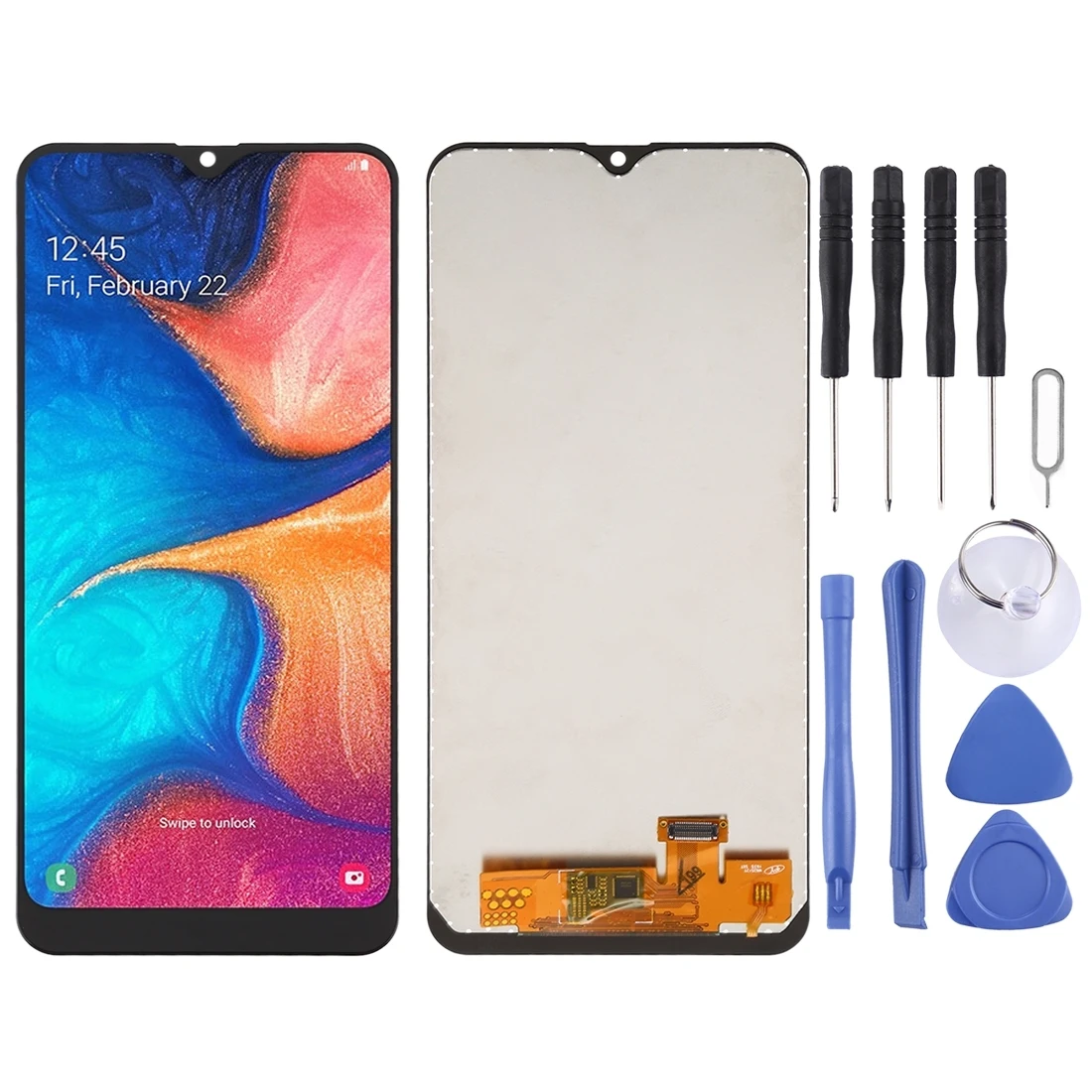 Для Galaxy A20 A205F/DS, A205FN/DS, A205U, A205GN/DS, A205YN, A205G/DS, A205W incell ЖК-экран и дигитайзер полная сборка