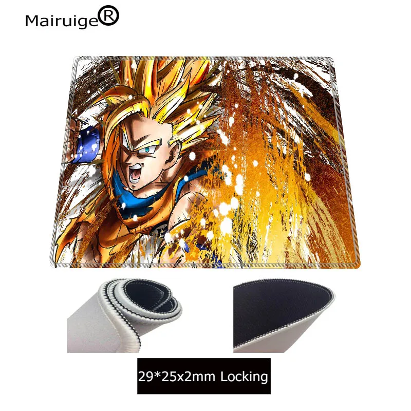  Dragon Ball Large Gaming Mouse Pad Black Locking Edge Keyboard Desk Mousepad Mat Gamer Anti-slip Ru