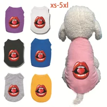 

Dog Clothes for Small Dogs Cute Printed Summer Dog Vest Puppy Dog Clothes Pet Cat Vest Cotton T Shirt Chihuahua Apparel Costumes