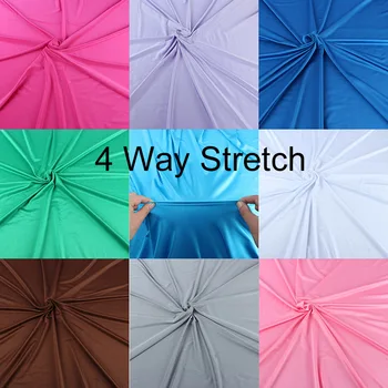 1 yard Shiny Milliskin 4 Way Stretch Lycra Polyester Spandex Fabric Knit for Dancer Swimwear Diy 58" wide - many colors 1