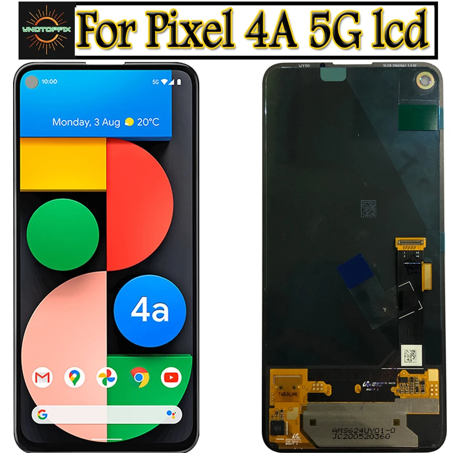6 2 "для Google Pixel 4a 5G ЖК-дисплей Дисплей пикселей кодирующий преобразователь