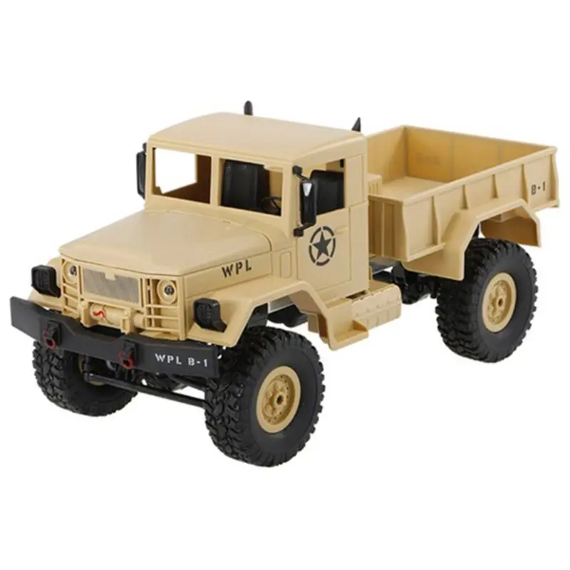 1/16 2,4G 4WD внедорожник RC Грузовик Рок Гусеничный автомобиль с двумя батареями, желтый