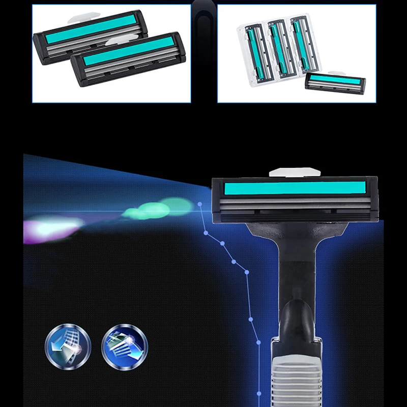 15 Pcs Travel Set Safety Razor with Double Blades