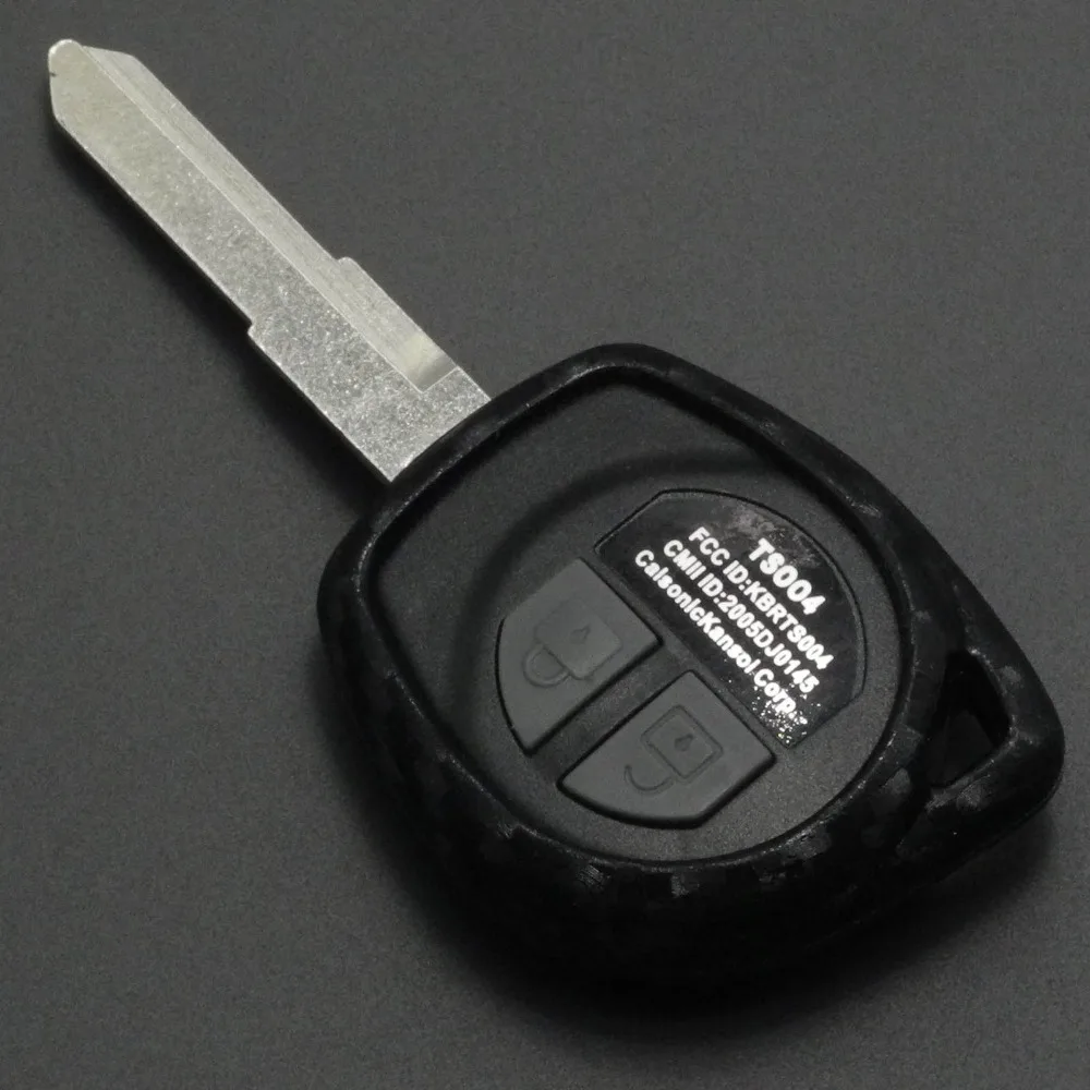 10 шт. 2 кнопки карбоновый силиконовый для ключа автомобиля чехол для SUZUKI SX4 Swift Liana VITARA JIMNY ALTO IGNIS дистанционная защита