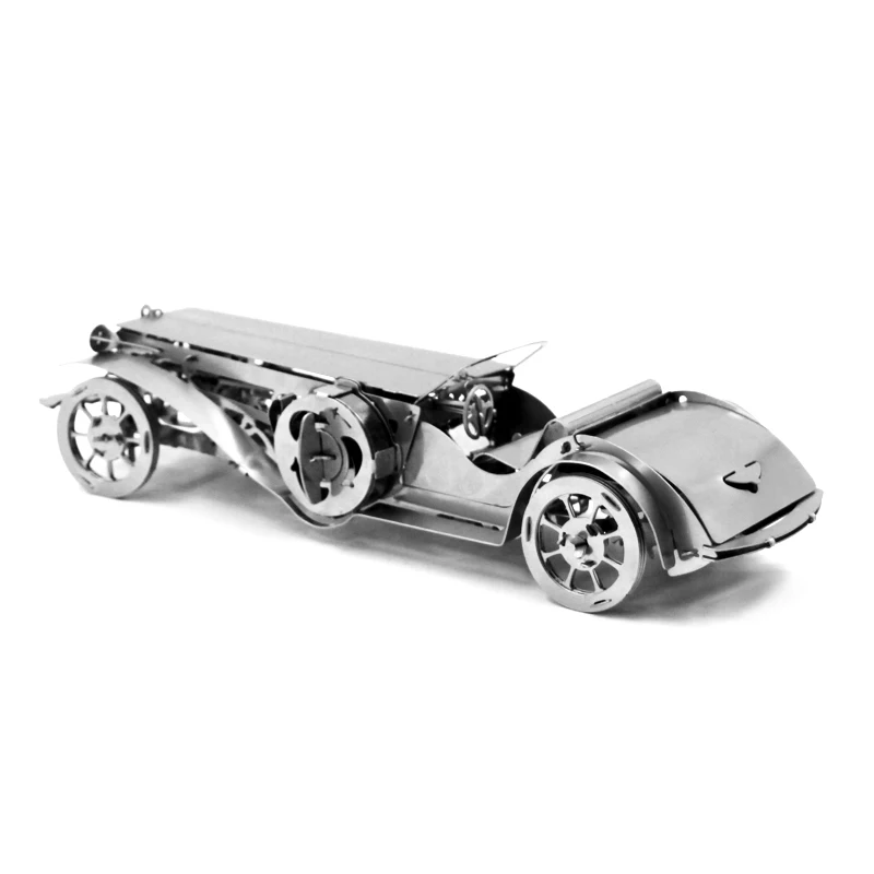 Новый 3D DIY металлический пазл Модель элегантный кабрио с приводом механической