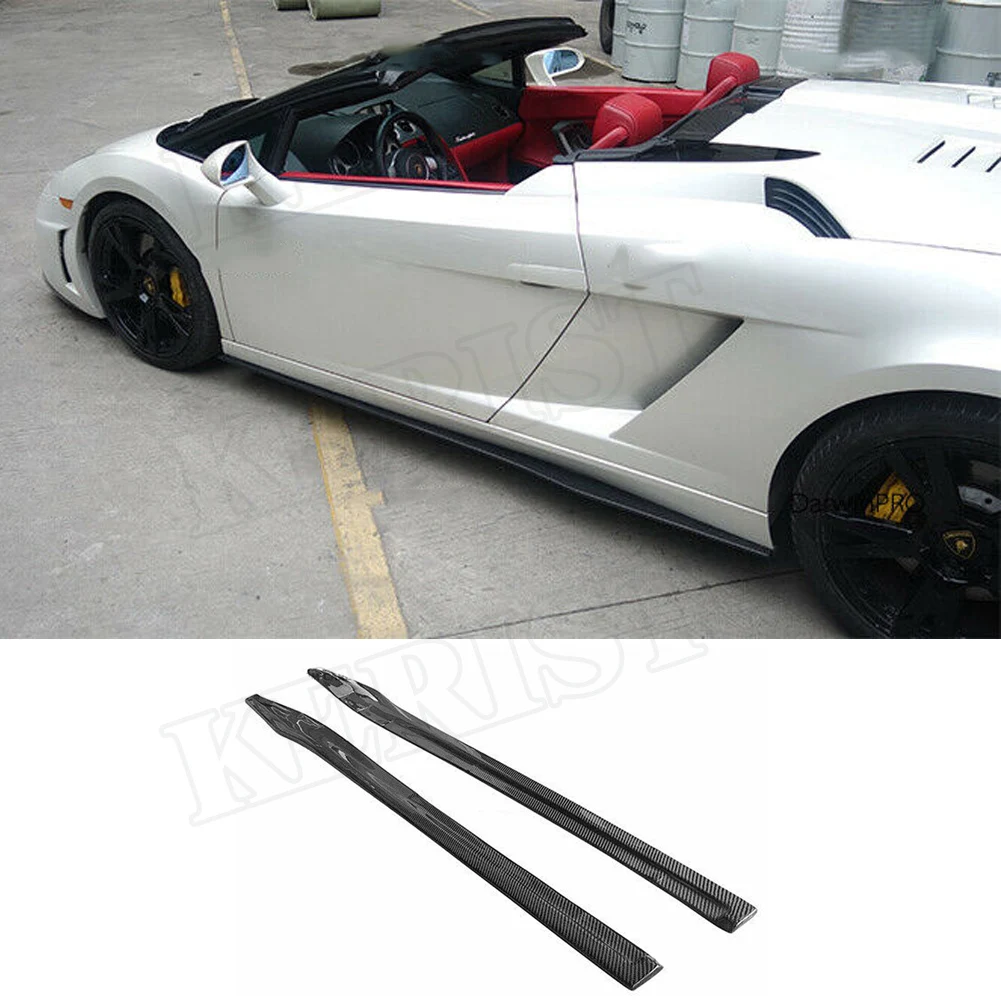 Боковая юбка из углеродного волокна Стайлинг автомобиля для Lamborghini Gallardo LP550 LP560